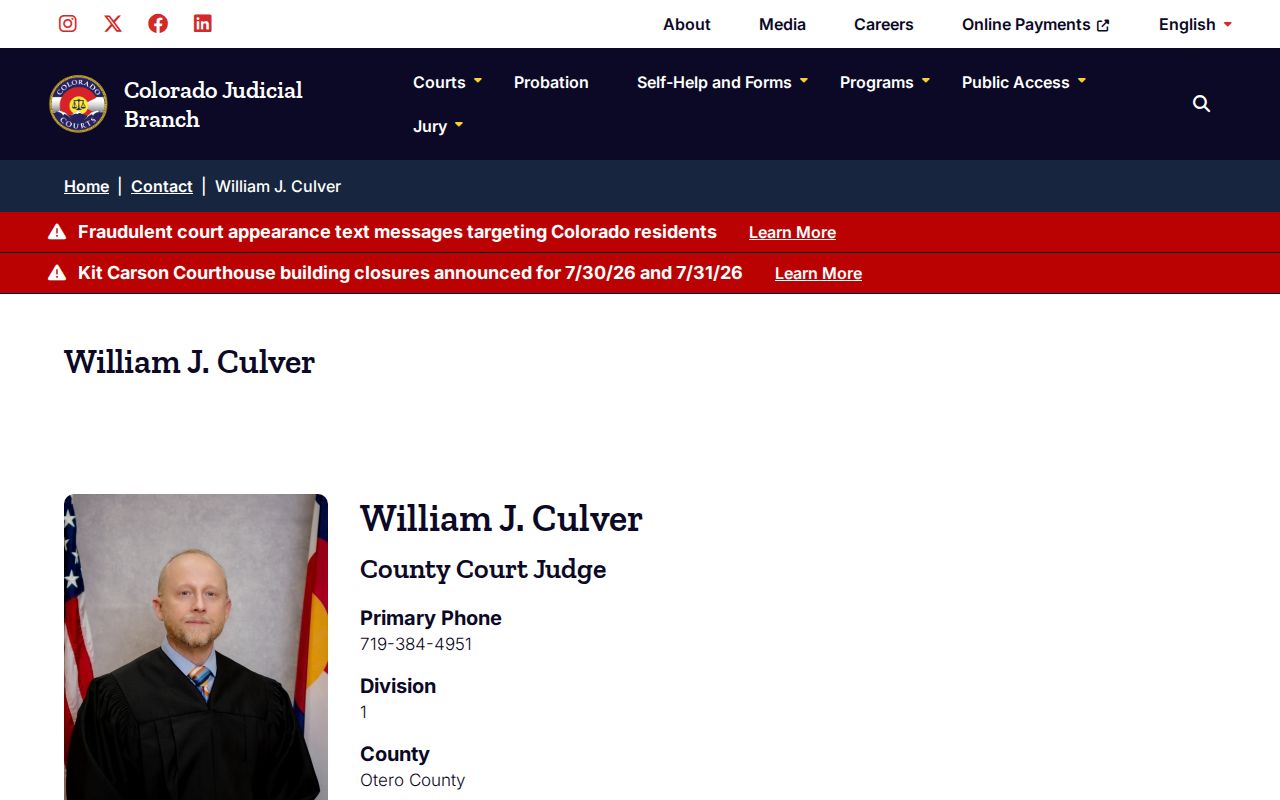 Otero County arrest records and court charges judge and former district attorney source