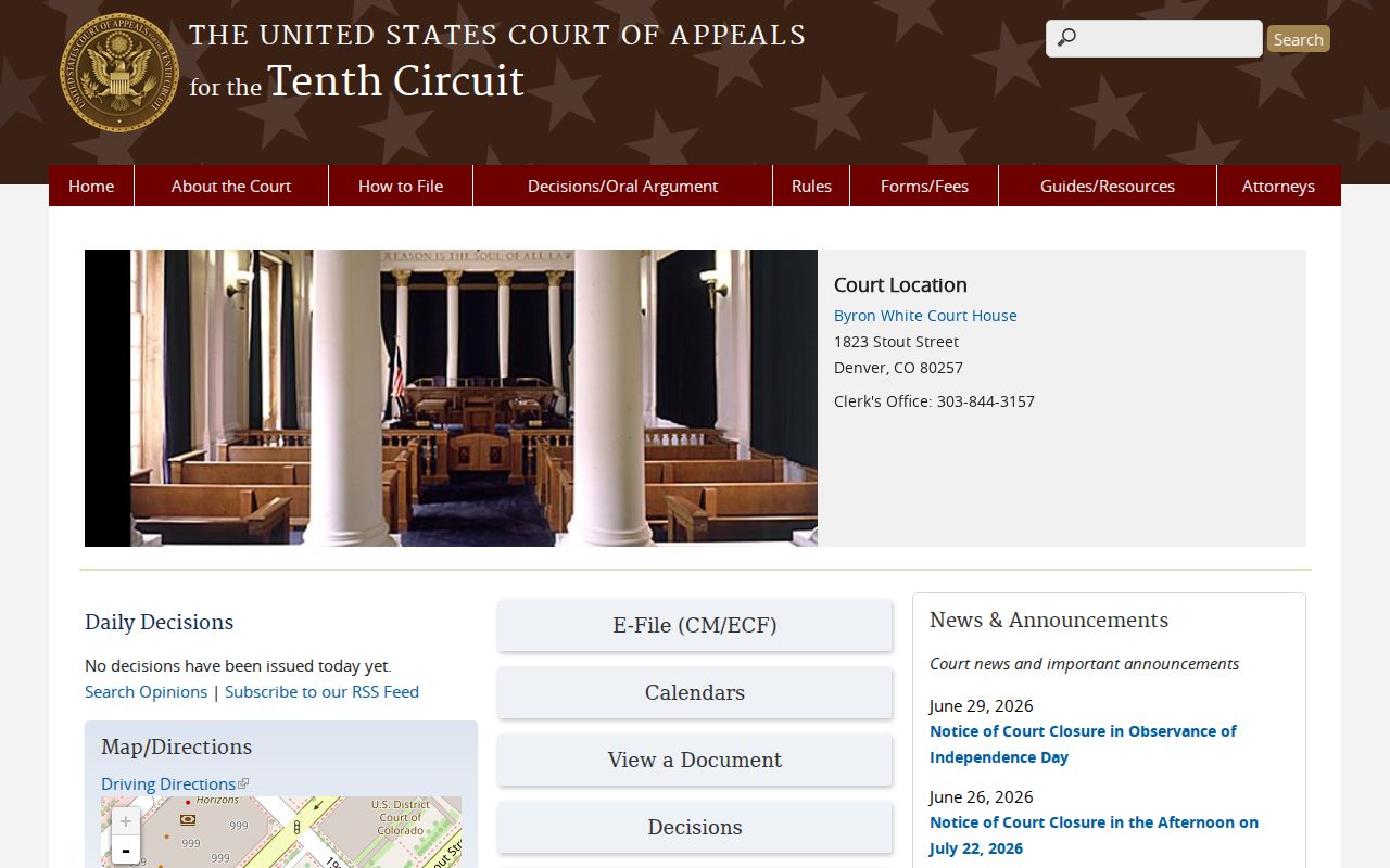 Otero County District Court federal appellate distinction for court records