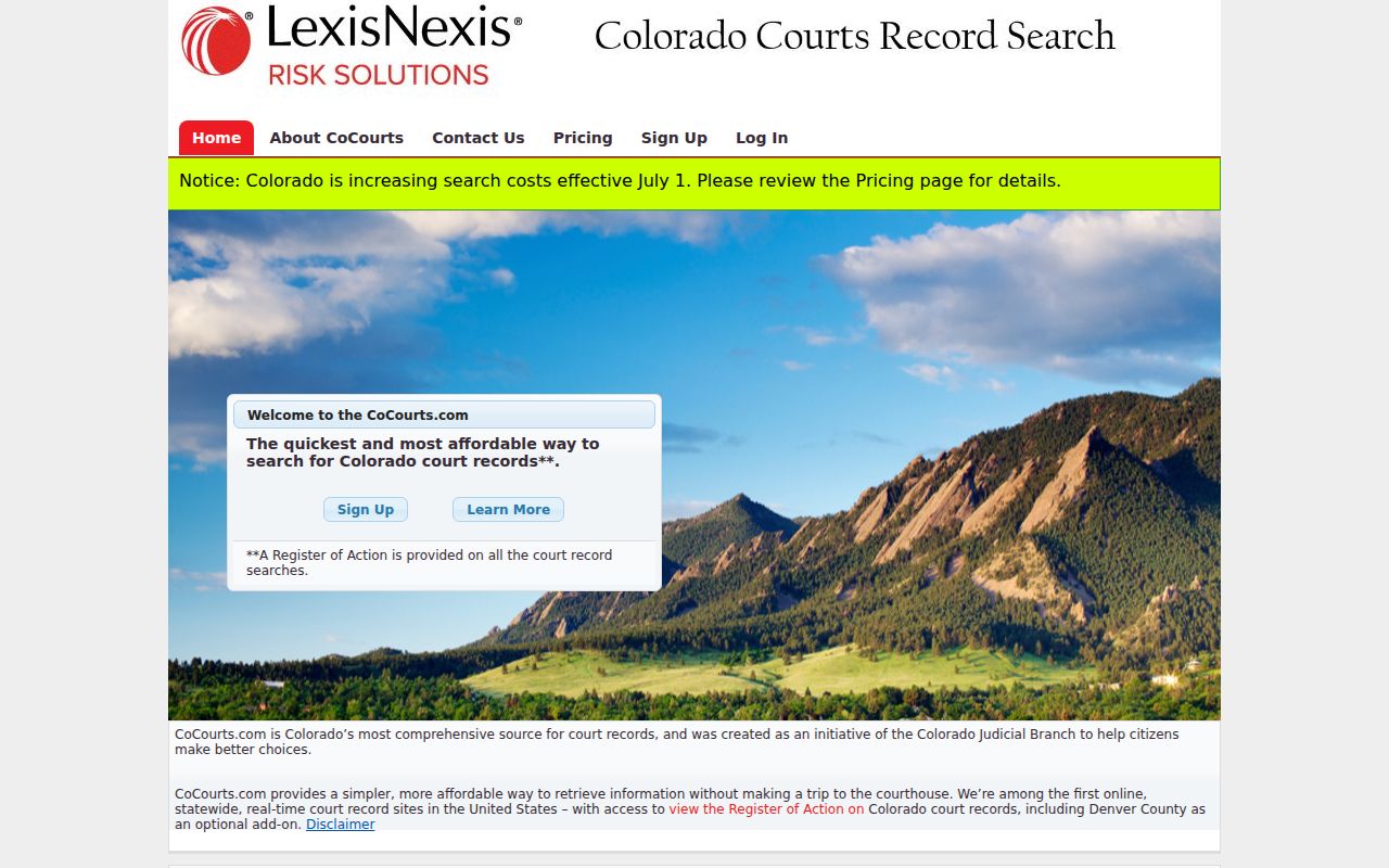 Otero County court records CoCourts search